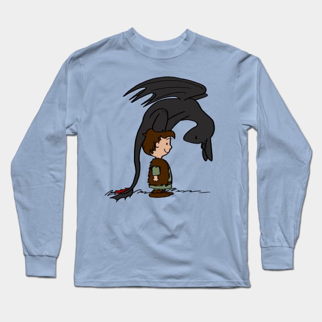 He's Your Dragon, Hiccup Long Sleeve T-Shirt by mikaelak